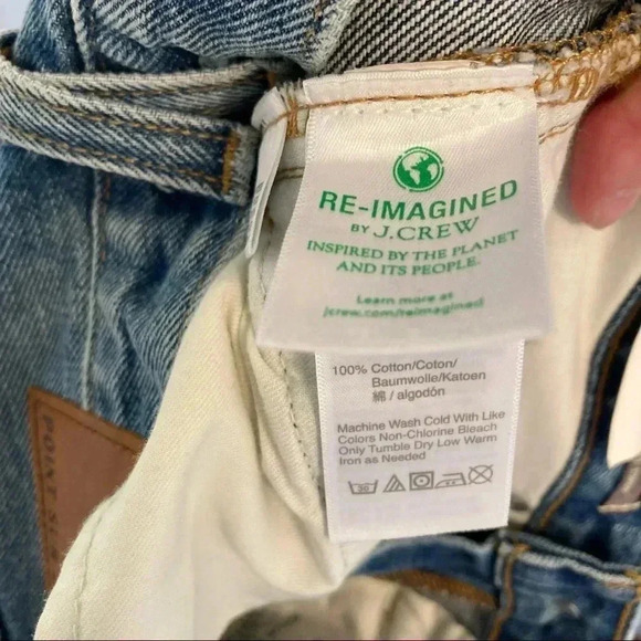 NWT Point  Sur J. Crew 11" kick out crop jeans - Picture 5 of 6